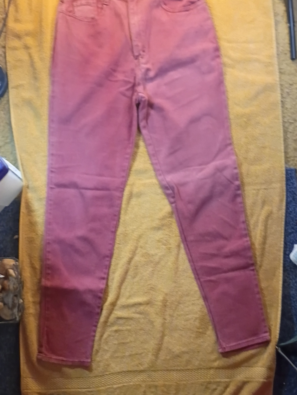 Vintage High Waisted Slim Fit Jordache Denim Jeans In A Burgundy Or Plum Color